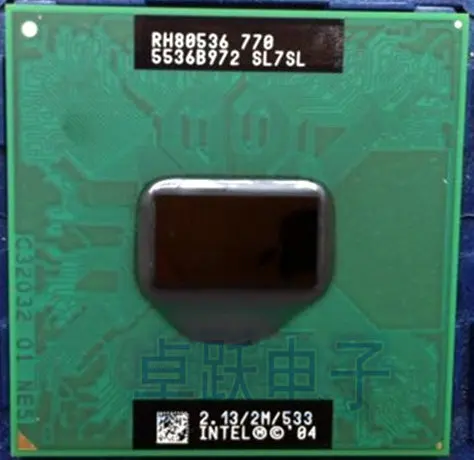 

Free Shipping CPU laptop Pentium M 770 CPU 2M Cache/2.13GHz/533/Dual-Core Socket 479Laptop processor PM770 support 915