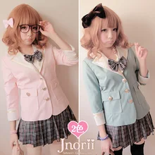 Принцесса сладкий Лолита Пальто Блейзер тотипотентной Bobon21 опрятный студенческий стиль Блейзер форма костюм верхняя одежда c0757 молодая девушка