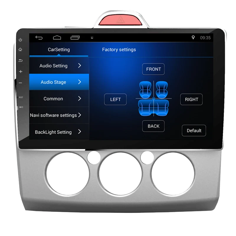Top 2din Android 7.1/8.1 10.2" Car Multimedia Player Radio GPS Navigation for 2004 2005 2006 -2011 Ford Focus Exi MT with WIFI 2