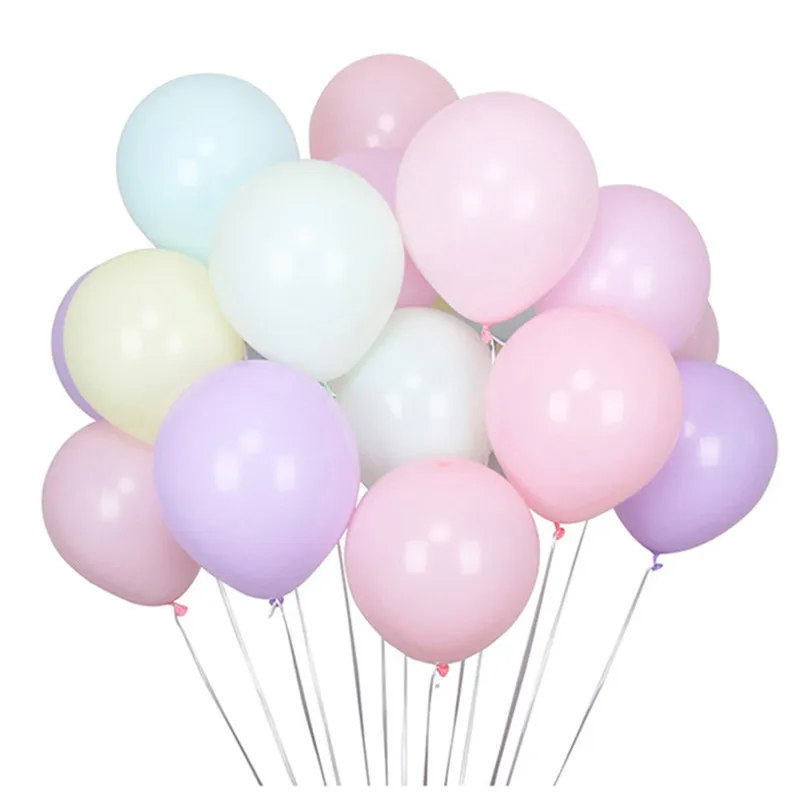 

50pcs Macaroon Color Latex Balloon 10 inch Festival Birthday Party Decorative Balloons Sweet Colorful Party Hanging Decoration