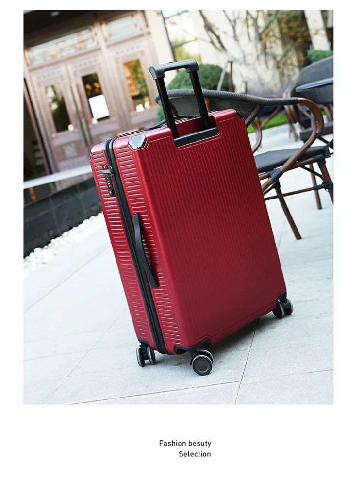 Travel Luggage Trolley Alloy Business Rolling Airplane Luggage Explosion Proof Zipper Suitcase Spinner Wheels Trunk (16)