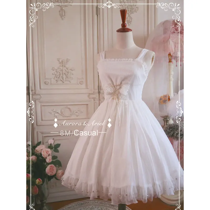 Petticoat Skirt Casual White Short Petticoat 8m A line under Skirt Lolita Pettiskirt