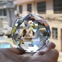 6 см кристалл кварца сфера стекло граненый шар натуральный камни минералов фэн шуй Lucky Кристальный шар домашний декор kristallen Бол