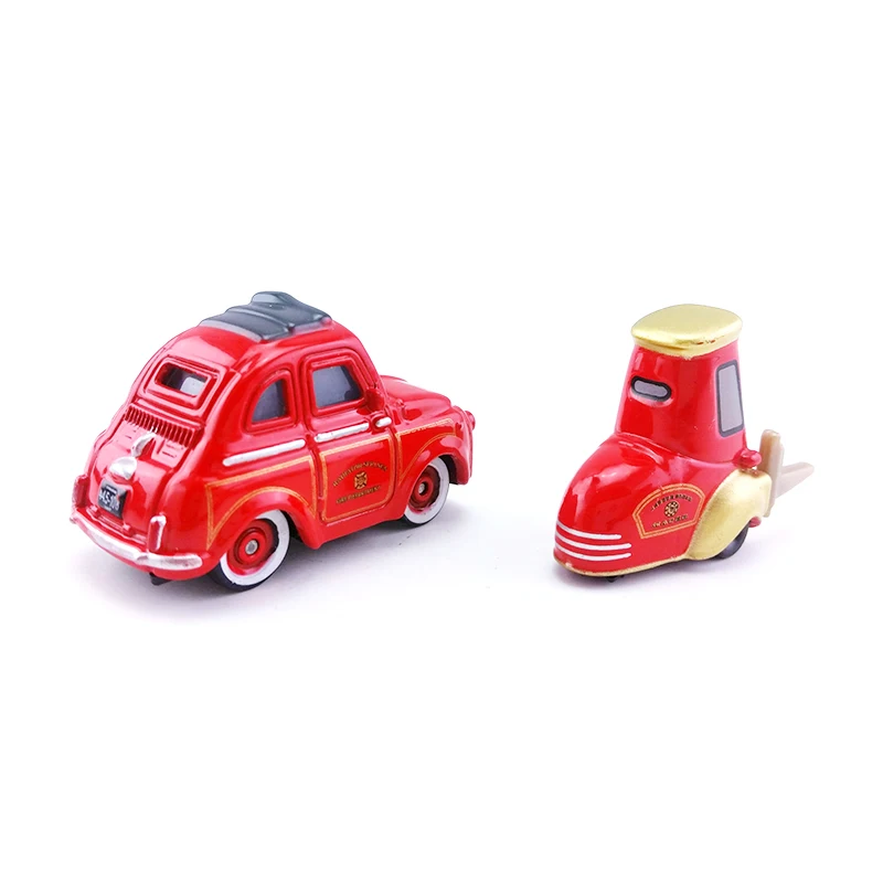 Дисней Pixar Cars 2 Red Luigi & Guido пожарная машина спасательный отряд 1:55 пластиковая