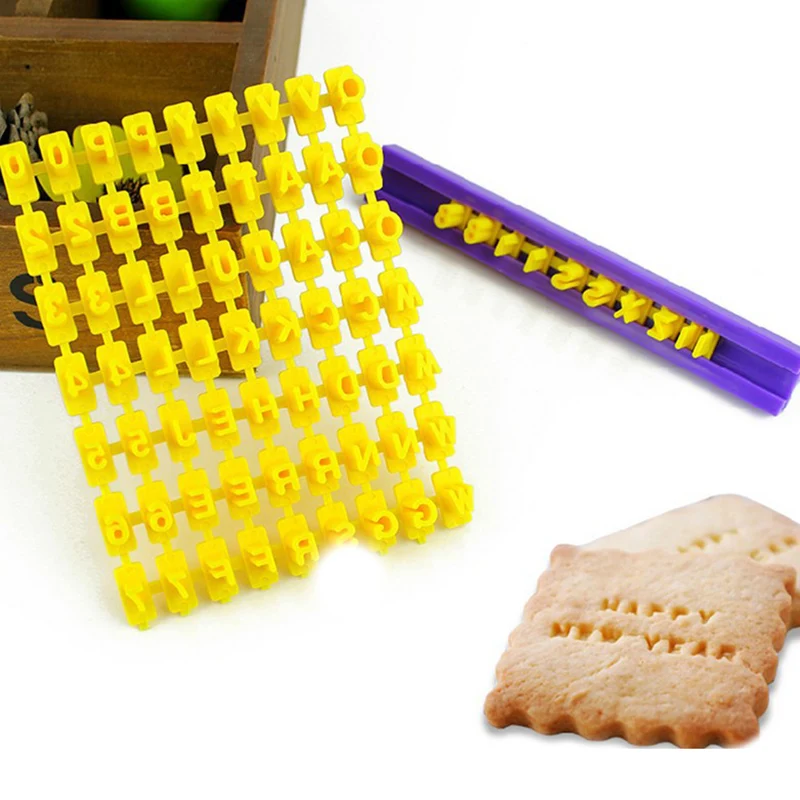 

12.5*8.2cm Biscuit Cutter Number Alphabet Fondant Cookie Mould Cake Cutters with Batten Baking Tools cortadora de foundant