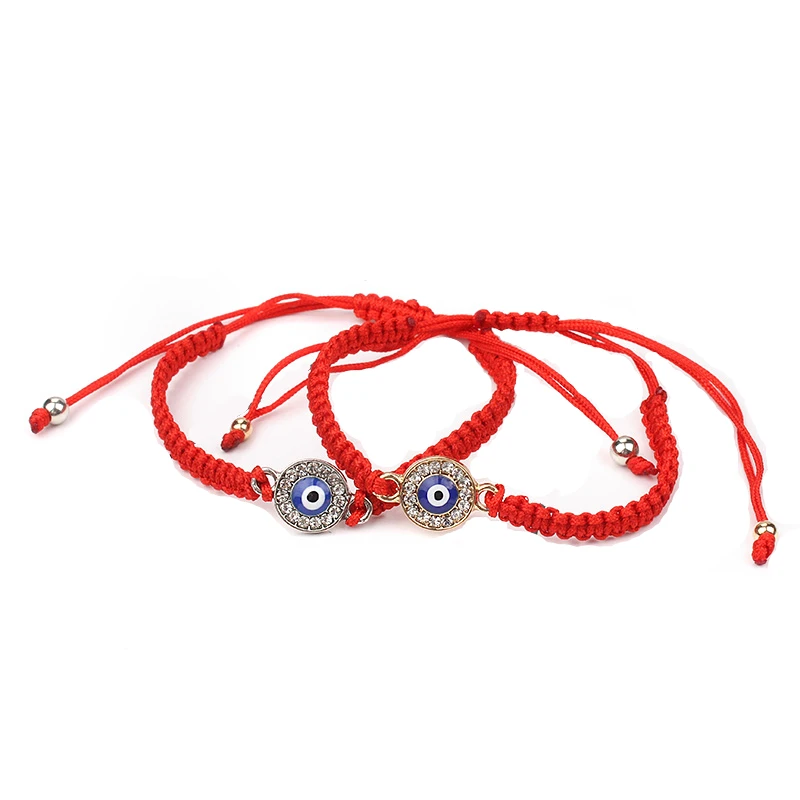 Красная строка браслет evil eye, красная строка судьбы, удачи браслет, амулет, Нитки браслет, защита браслет