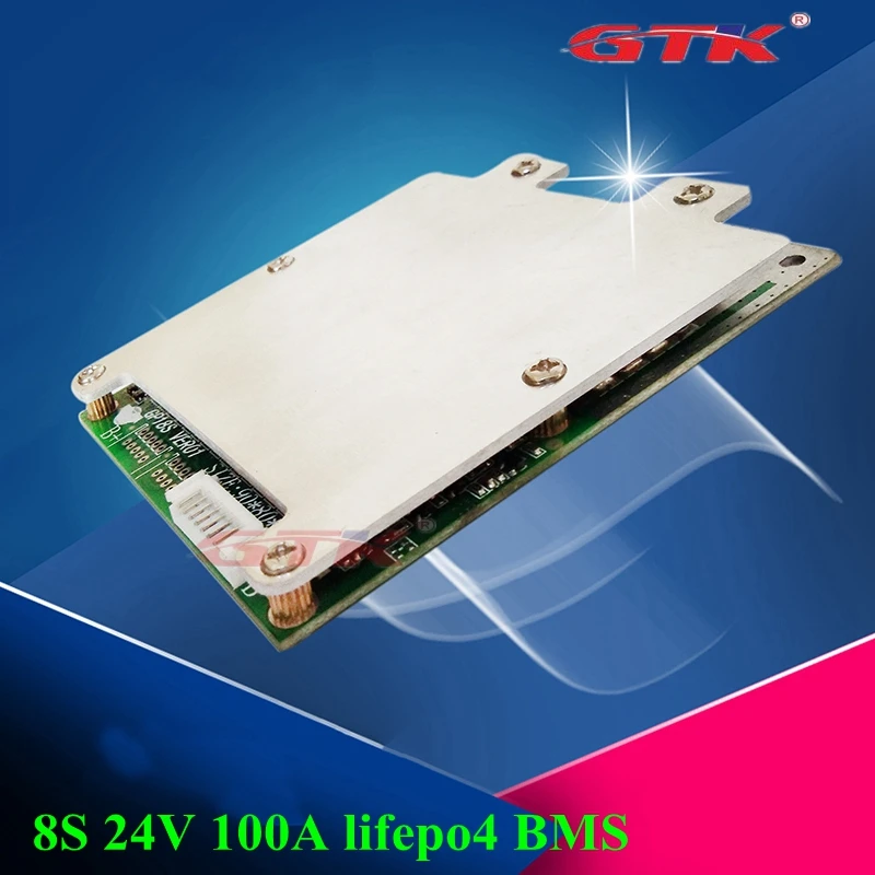 GTK 8S 24 в 100 А разноцветный раздельный порт lifepo4 BMS 100A В LiFePo4 Аккумуляторный блок bms