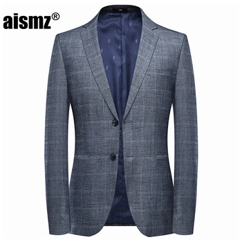 

Aismz New High Quality Smart Fashion Gray Business Casual Suit Blazer jackets Men,Mens Blazer Hombre Casaco Masculino Jacket