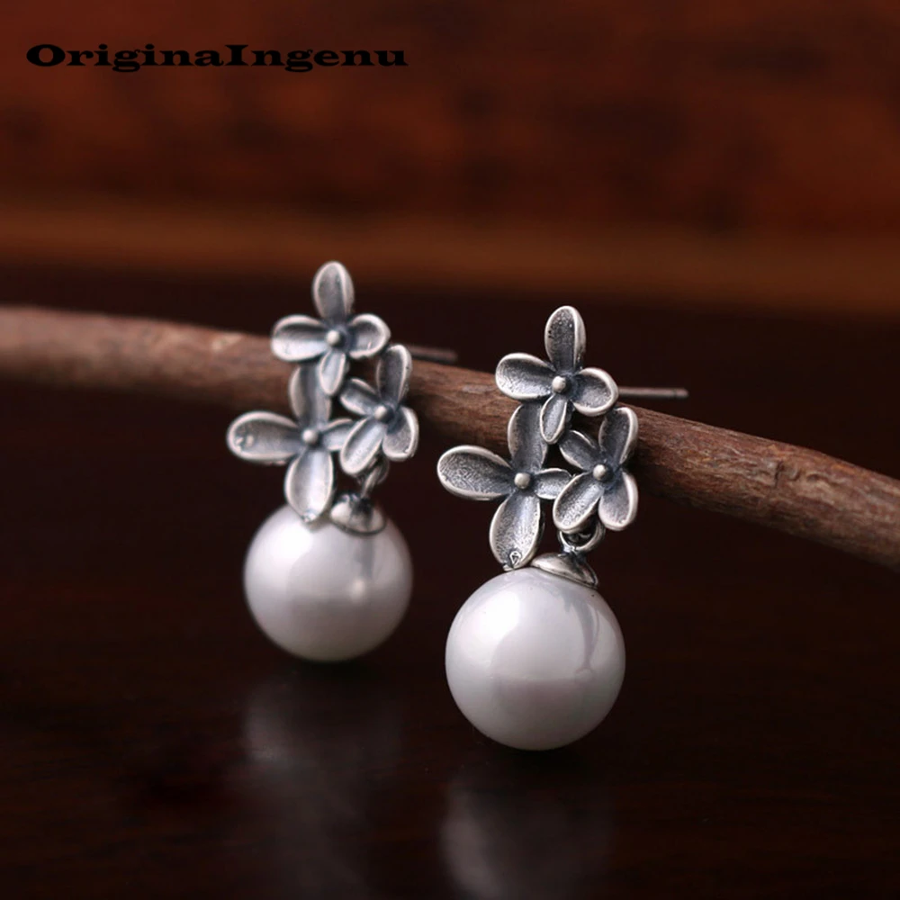 Ювелирное изделие, 925 серебряные серьги, Пресноводный Жемчуг, минимализм, очаровательный подарок на день рождения, серьги для женщин, Brincos Oorbellen