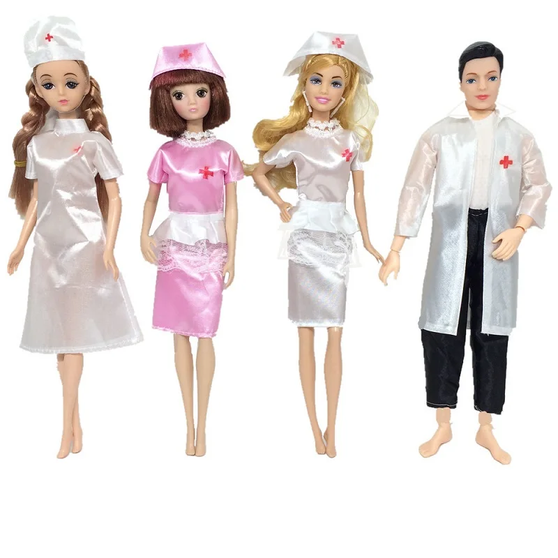 USA 7Pcs Doll Doctor Nurse Clothes Outfit Set for 18 Inches Our Generation Doll