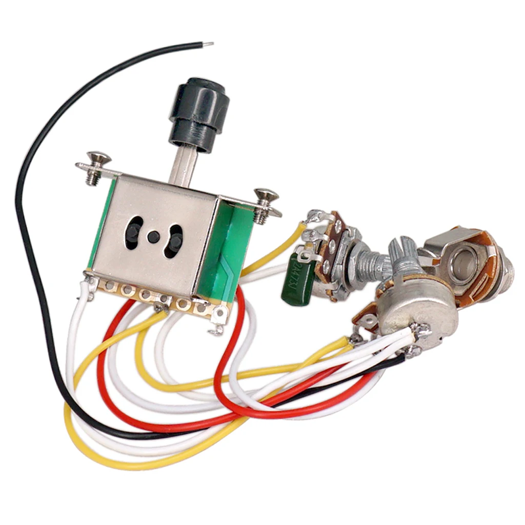 Electric Guitar Complete Circuit Wiring 500K 3-Way Toggle Switch for TL Guitar Electric DIY Parts & Accessories