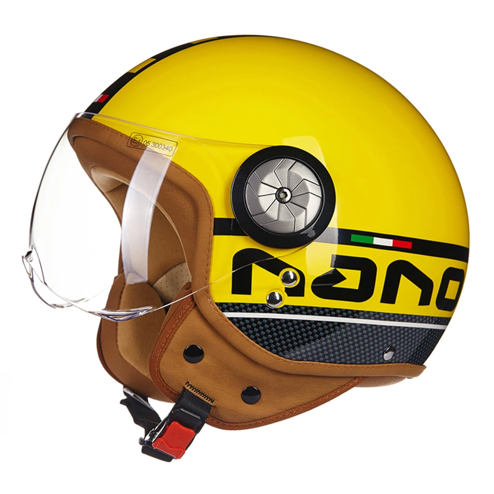 

Motorcycle Helmet Vintage 3/4 Open Face Scooter Moto Biker Helmets Men Women Vintage Motorbike Moto Helmet Visor