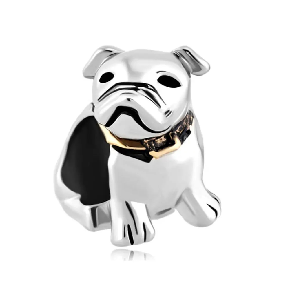 Silver Cute Puppy Doggy Dog Animal Charms fit Charms Bracelets DIY Jewelry Gift