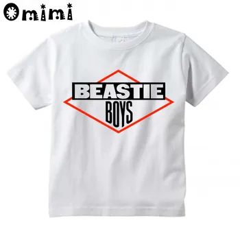 

Boys/Girls Beastie Boys Printed T Shirt Kids Casual Short Sleeve Tops Children's Funny White T-Shirt