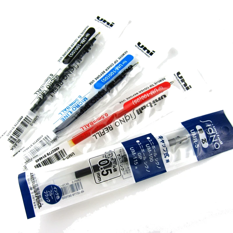 Uni Ball UMR 5 Signo Refills for UM 100 Micro Line 0.5mm Roller Ball