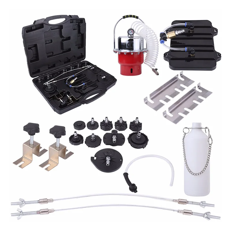 

New Pneumatic Air Pressure Brake Bleeding Kit Brake Oil& Fluid Extractor Bleeder Set Brake oil changer