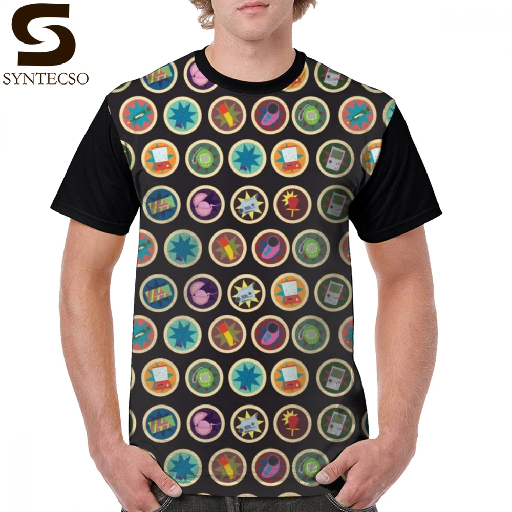 

Pogs T Shirt Toys Games And Candy T-Shirt 4xl Fashion Graphic Tee Shirt Funny Print Short Sleeves Mens Polyester Tshirt