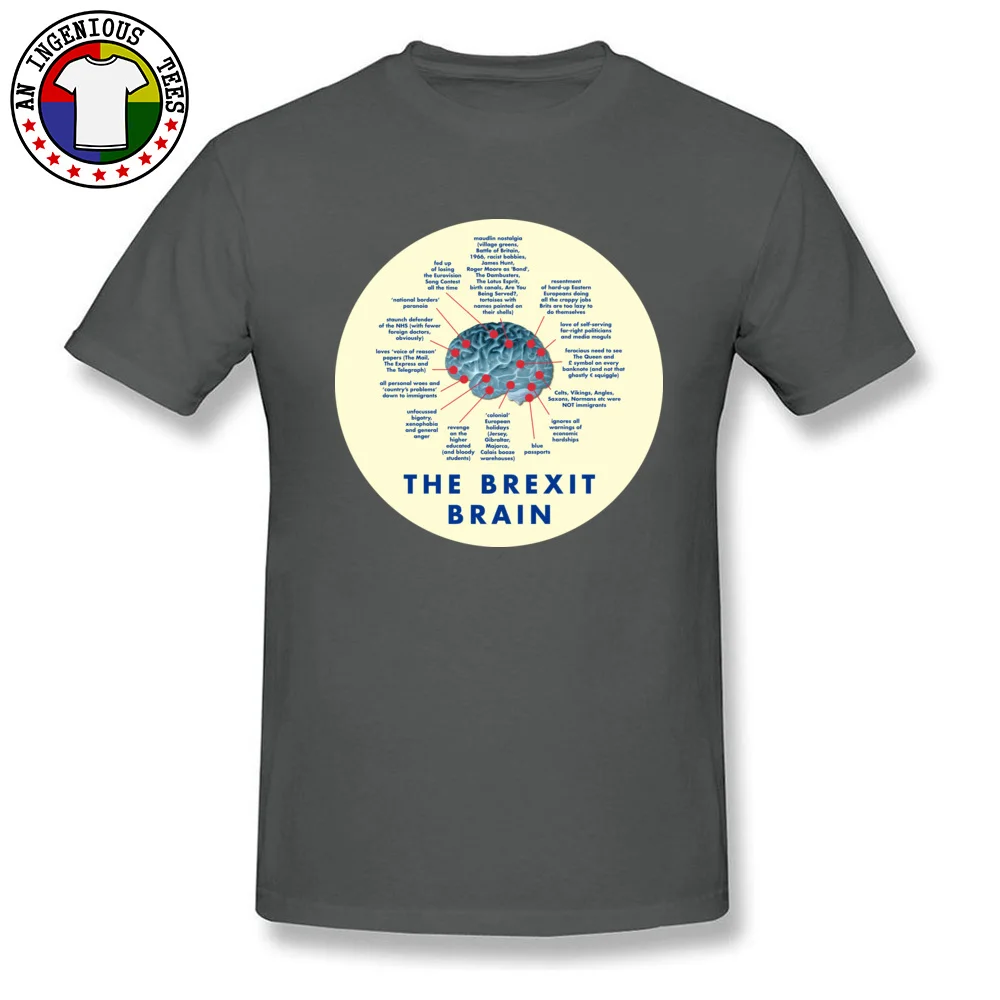 Group Cotton Fabric Tops Shirts for Men Hip hop Top T-shirts Summer Company Round Neck Sweatshirts Short Sleeve THE BREXIT BRAIN WHAT IT THINKS AND OBSESSES ABOUT carbon