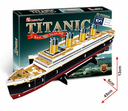 NEW DIY 3D Paper Puzzle Models Titanic Funny Gifts Toy Brick Toys Gift for Children. | Игрушки и хобби