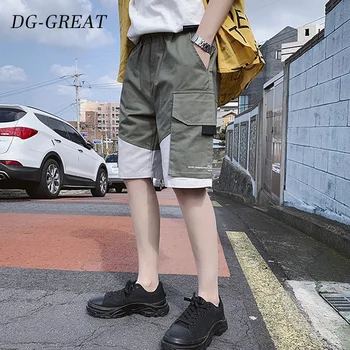 

2019 New Fashion Mens Cropped Sweatpants Cotton Jogger Men Korea Hip Hop Harem Outdoors Summer Shorts Streetwear Pants