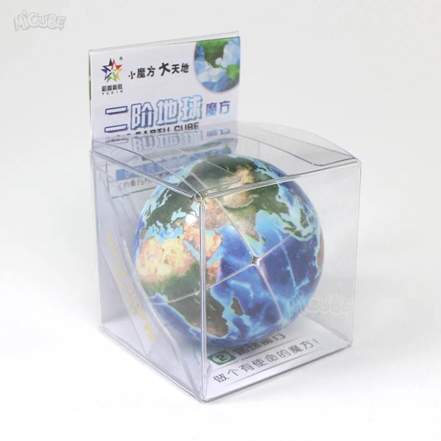 Микуб чжишэн 2x2x2 земной куб мультяшный волшебный специальный шар куб 2x2 головоломка Глобус Развивающие игрушки для детей Cubo Magico