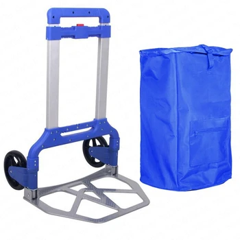 

2019 Trolley Car Folding Portable Trolley Car Aluminium Hand Push Car Heavy King Trailer Handling Shopping Cart