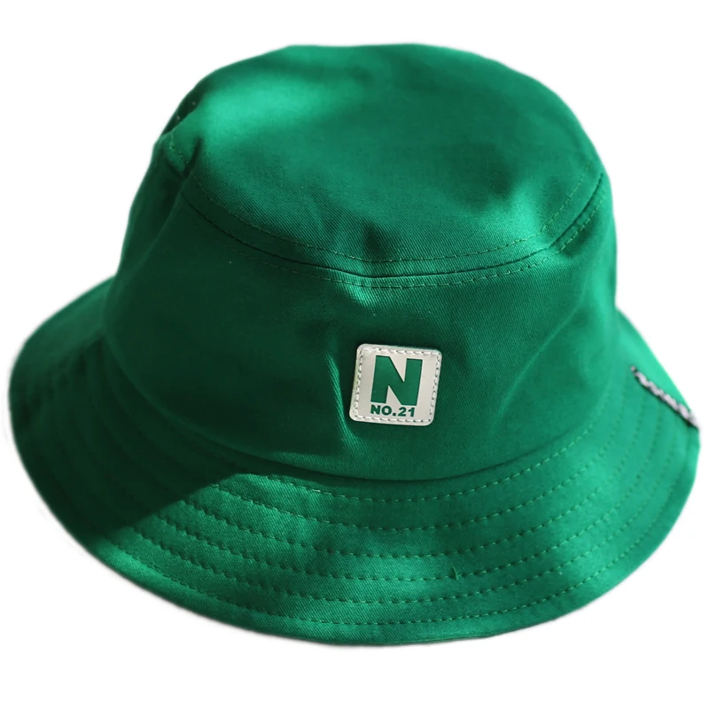 Зеленая Панама Шляпы рыбацкие шляпы для мужчин и женщин наружная летняя уличная хип-хоп хлопковая Панама шляпа