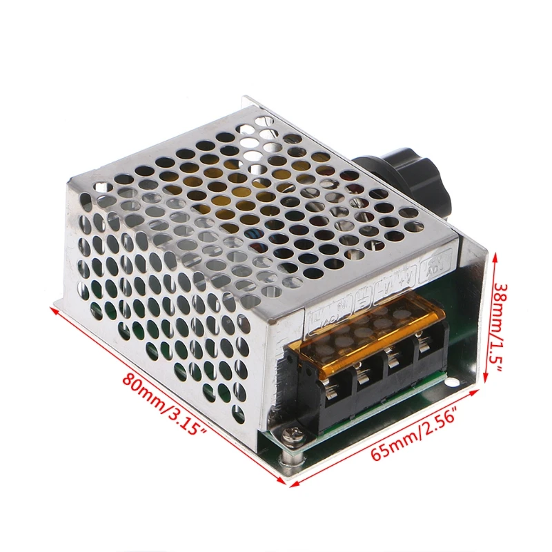 

OOTDTY AC 220V 4000W High Power SCR Speed Controller Electronic Voltage Regulator Governor