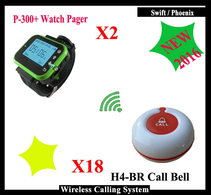 

Restaurant Wireless Call System with Menu Display Receiver and menu button For Waiter Calling  System