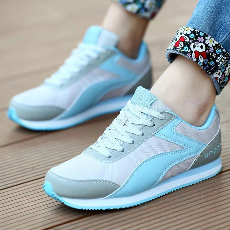 Women light running shoes sport sneakers super lady girl Walking Flat