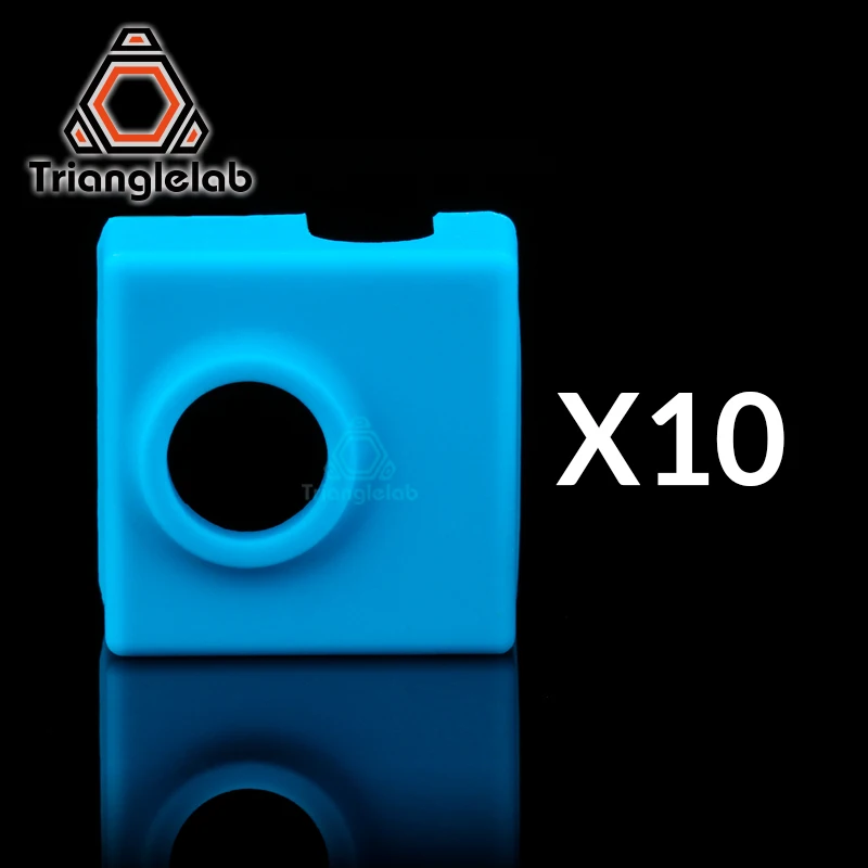 

trianglelab 10PCS high quality cartridge CR10 heater bock silicone socks socks for MK9 heated block MK9 hotend I3 CR10 nozzle