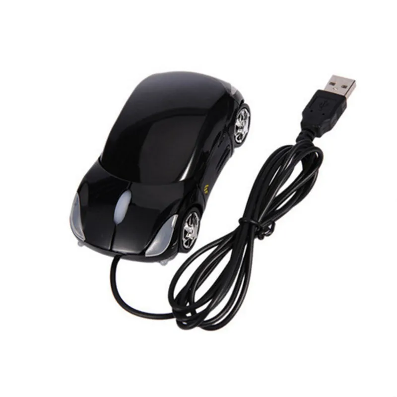 BinFul 1600 dpi форма мини-автомобиля USB оптическая проводная мышь инновационная 2 Фары мышь для настольного компьютера мышь для лэптопа бренд - Цвет: black