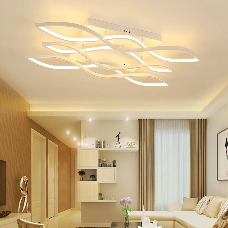 

NEO Gleam Rectangle White or Coffee Finish Modern Led Minimalism Ceiling Lights For Living Room Master Bedroom Room Study Room