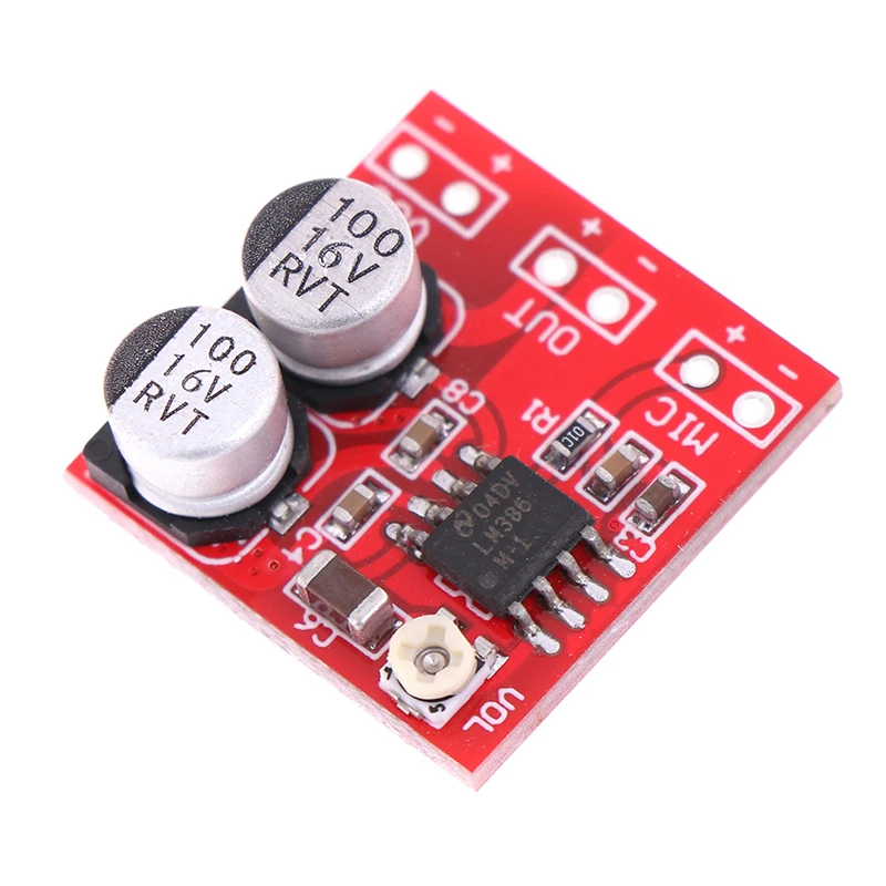 DC 5 V-12 V LM386 электретный микрофон Мощность усилитель доска Gain 200 раз микрофон усилитель операционной Напряжение AC/DC 4 V-12 V