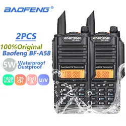 2 шт. Baofeng BF-A58 Dual Band рация IP67 Водонепроницаемый Walky Talky профессионалом Tranceiver Radioamateur A58 двусторонней радиосвязи