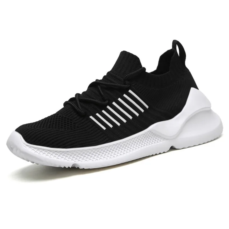 

Men Running Shoes Lightweight Fly Knit Sneakers Breathable Mesh Gym Elastic Fashion Sneakers Men's Sports Outdoor Sock Footwear