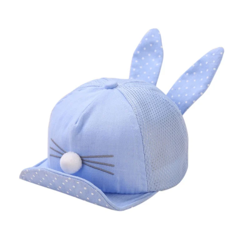 Cute Newborn Toddler Girl Snapback Baby Cat Caps Cap Dots Ear Baseball Kids Rabbit Hat Boy | Детская одежда и обувь