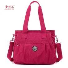 Jinqiaoer frauen umhängetasche damen crossbody taschen für frauen wasserdichte handtaschen nylon große umhängetaschen stil bolsa feminina