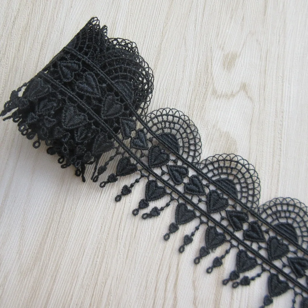 2 Meters White Width 8cm Cotton Crochet Lace Trim Ribbon Appliques Sewing Craft