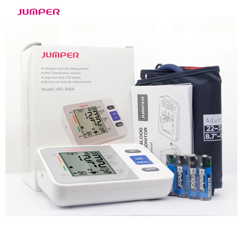 

2018 Jumper Digital Upper Arm Electroni Blood Pressure Monitor Health Care Tonometer Meter Sphygmomanometer Portable BP Monitors