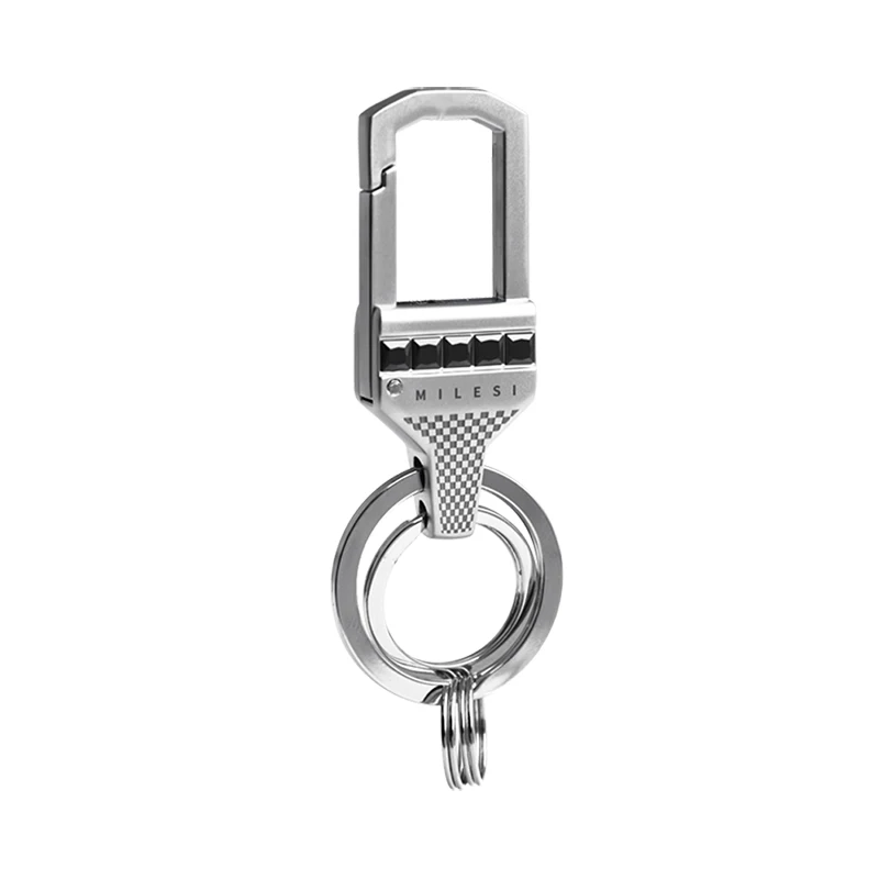 

Milesi Waist Hanging Keychain Metal Men Keyring Charm Car Keychains Keyholder High Quality Keys Pendant Gift For Man K0239