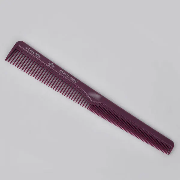 

Wine Red Heat-Resistant Taper Hair Cutting Comb Barbers Hairstylists High Quality Salon Hairdressing Combs For Styling Tools