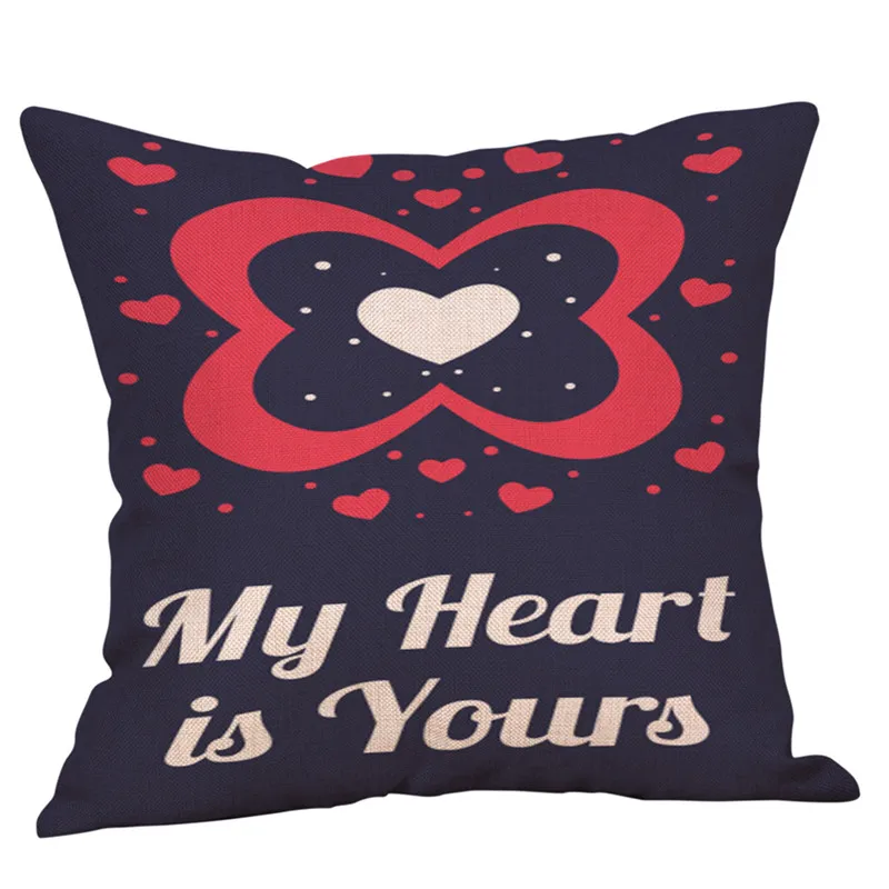 2019 NEW Happy Valentine's Day Throw Pillow Case Sweet Love Square Cushion Cover pillow covers decorative 40JA1814