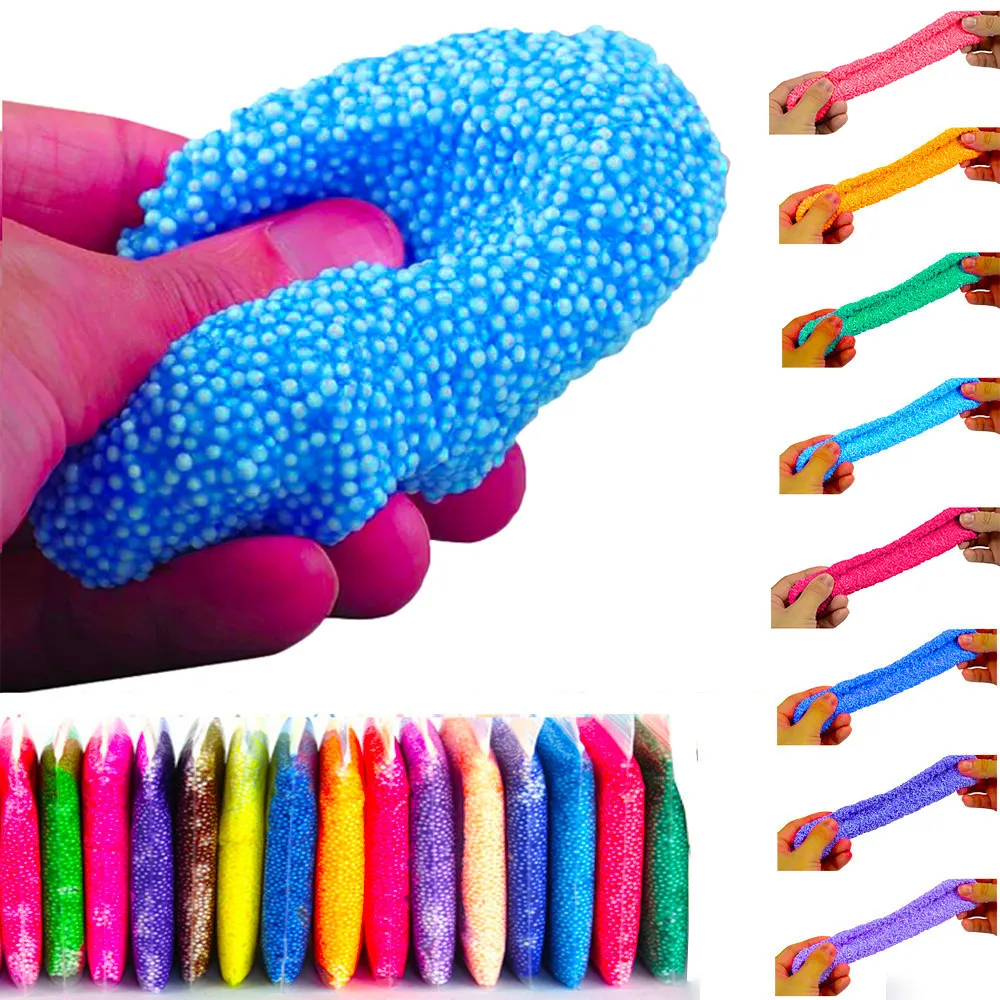 

9 Colors Warm Snow Mud Fluffy Floam Slime Scented Stress Relief No Borax Kids Toy Clay for Arts Crafts