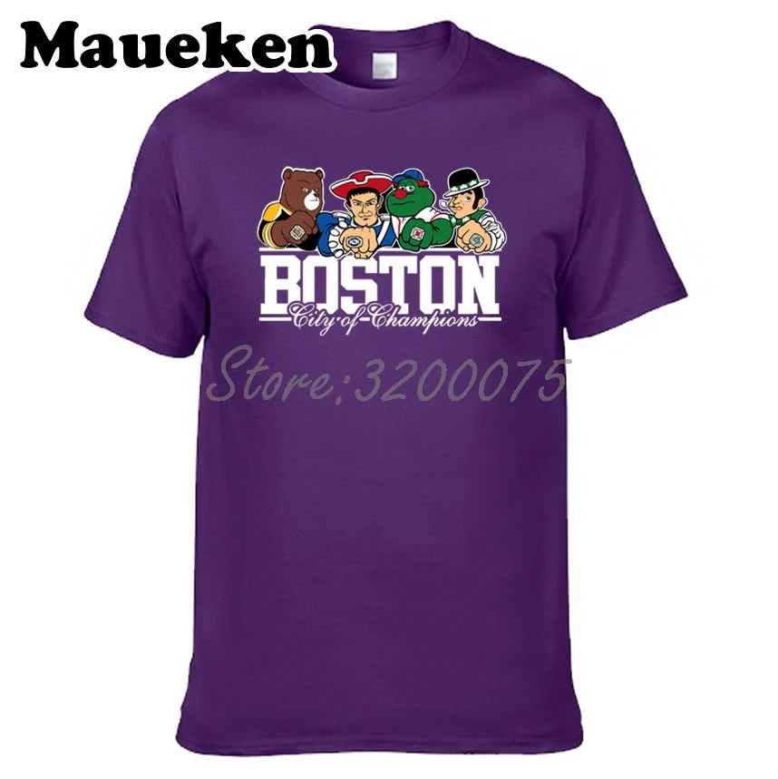 Для мужчин Boston City For New England Celtics Bruins Красная футболка Sox одежда футболка мужская комикс мультфильм W0301001 - Цвет: 11