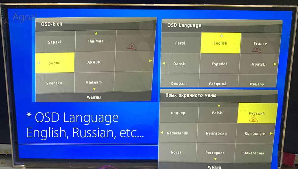 OSD language