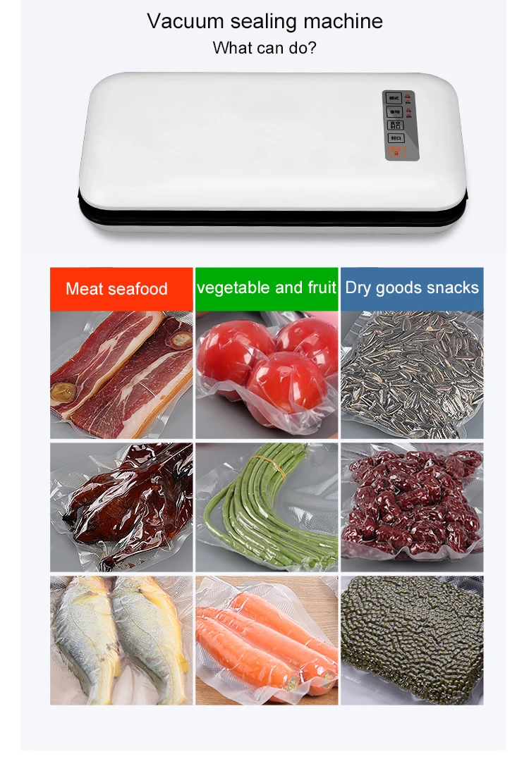 JIQI вакуумный упаковщик для пищевых продуктов, автоматическая мини-упаковочная машина, бытовая упаковочная машина для морской еды, упаковочная машина для сухой и влажной жидкости, ЕС и США