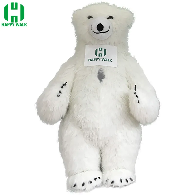 

New Style Inflatable Costume Inflatable Polar Bear For Advertising 2M Tall Customize For Adult Suitable For 1.6m To 1.8m Adult