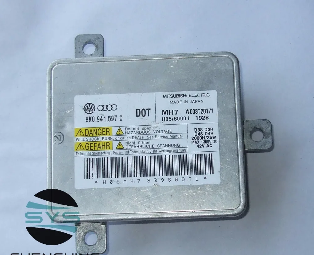 original Xenon Headlight Ballast D3S ECU W003T20171 8K0 941 597 C