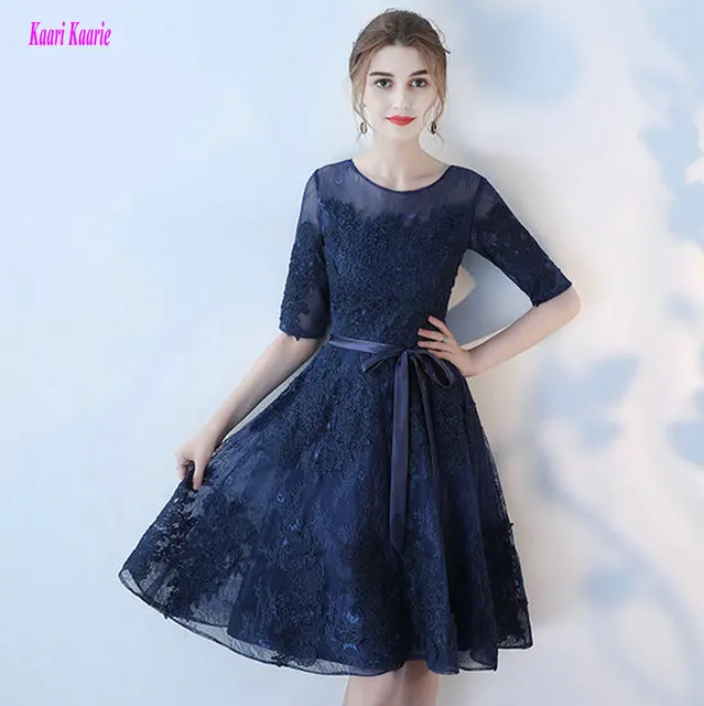 Dark Navy Prom Dresses 2018